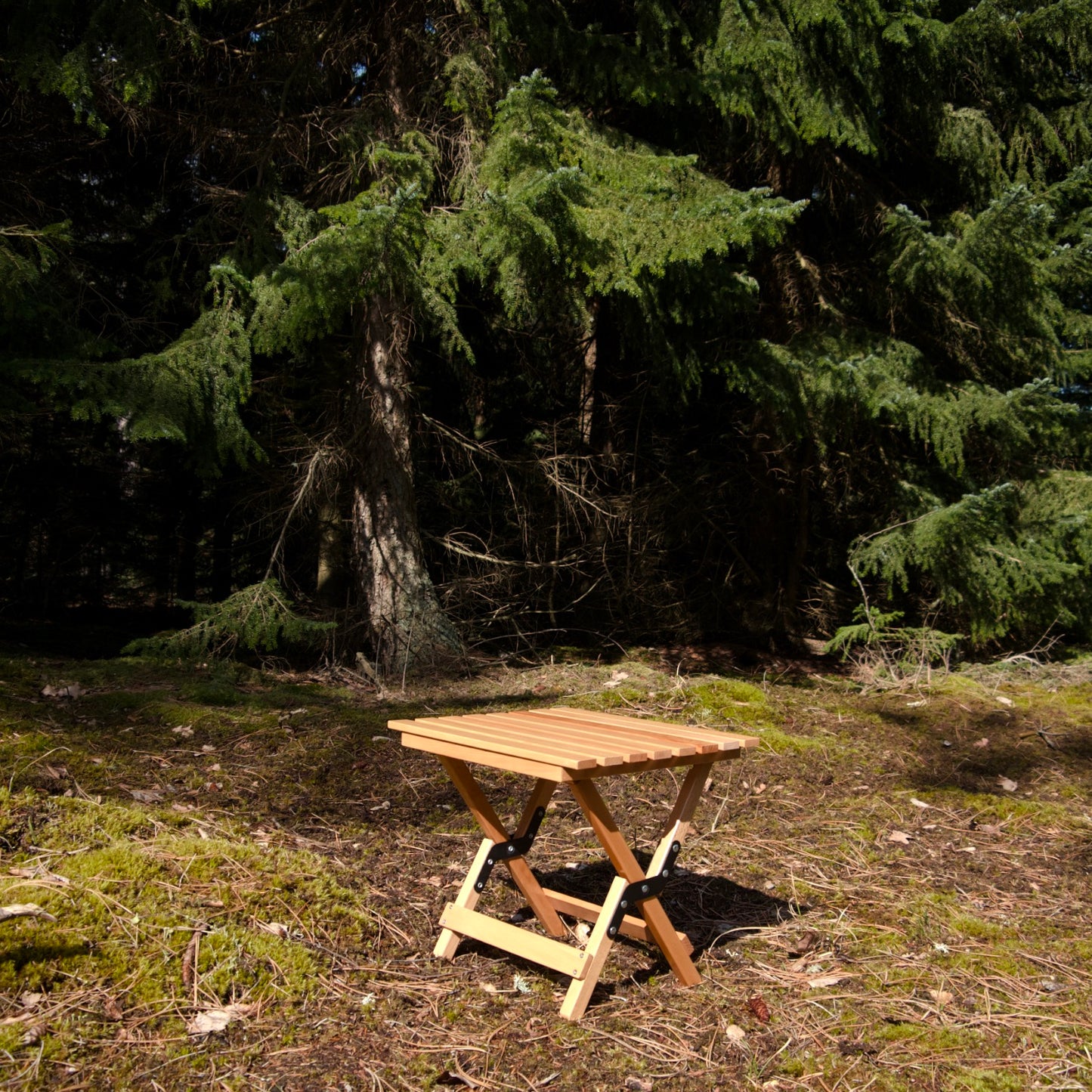 Foldbar stol med bord